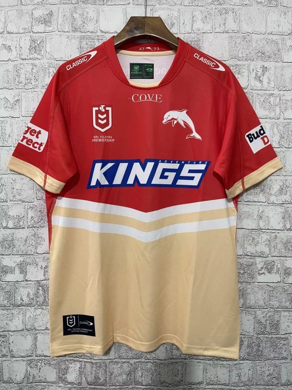Dolphin rugby home red 2023 S-5XL NRL