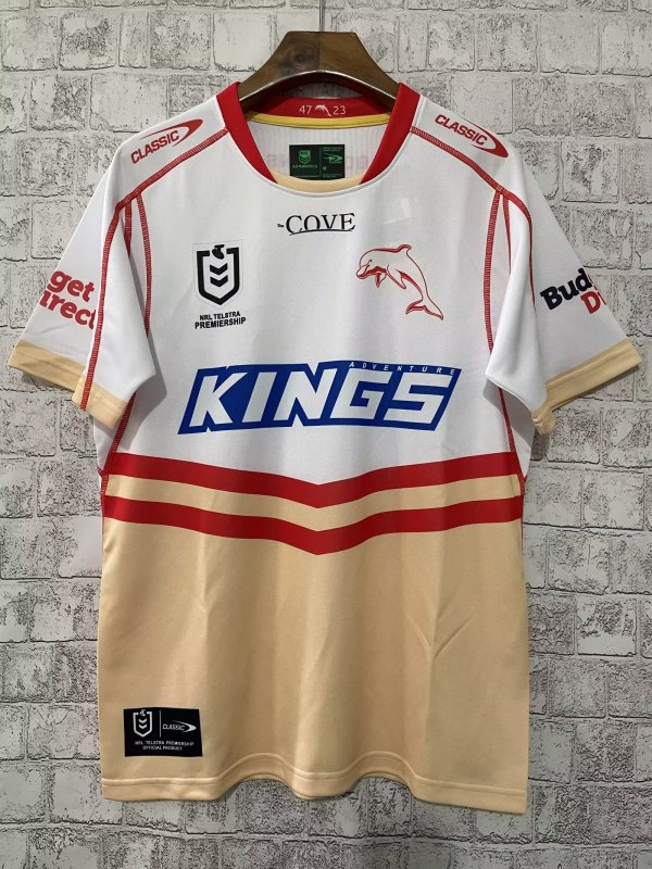 Dolphin rugby away white 2023 S-5XL NRL