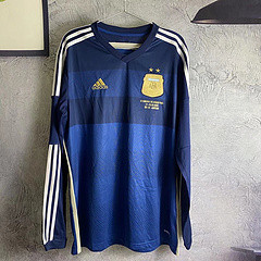 Argentina retro 2014 away long sleeve #wangxiaojia