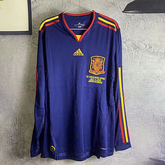 Spain retro 2010 away long sleeve #wangxiaojia