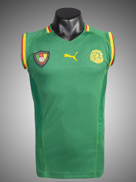 Cameroon retro vest 2002 green #bashen