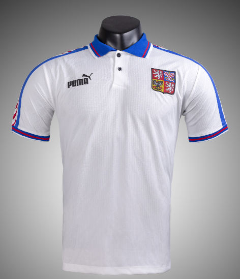 Czech Republic retro 1996 away white #bashen
