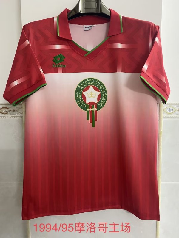 Morocco retro 1994-1995 home red #410