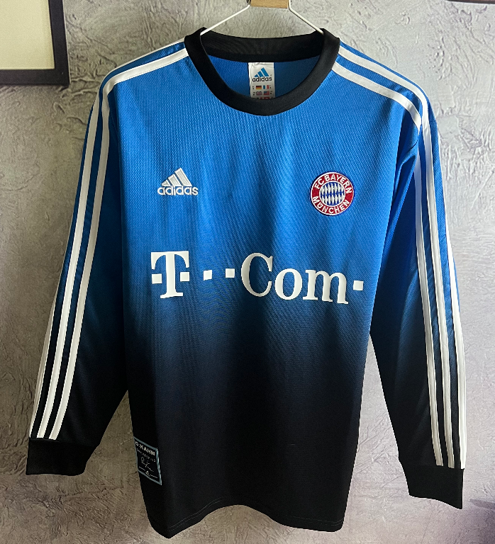 Bayern Munich retro 2002-2003 goalkeeper long sleeve blue #wangxiaojia