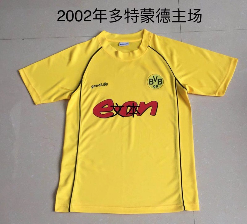 Borussia Dortmund retro 2002 home #dongguan
