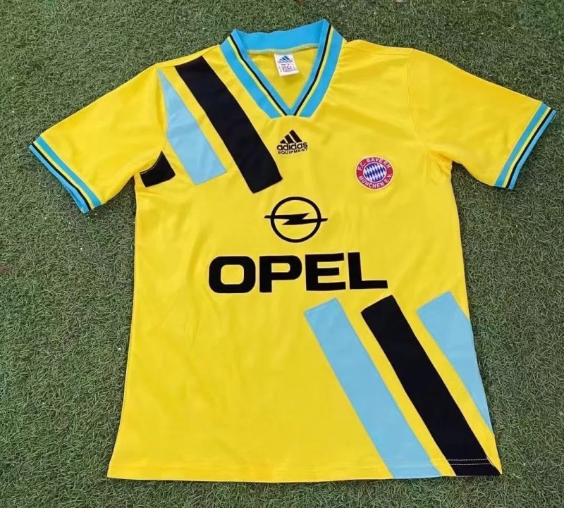 Bayern Munich retro 1993-1995 away yellow #503#dong