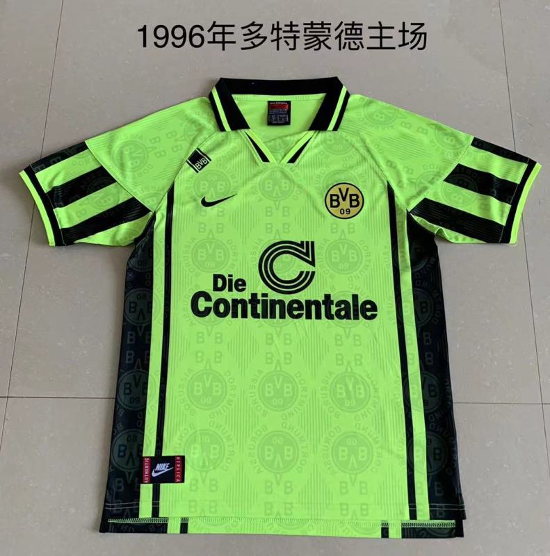 Borussia Dortmund retro 1996 home #dongguan