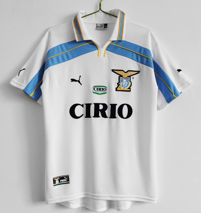 Lazio retro 1998-2000 third white #710#wangxiaojia