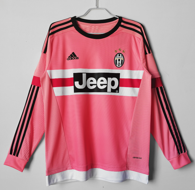 Juventus retro 2015-2016 away pink long sleeve #710