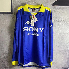 Juventus retro 1997-1998 third blue long sleeve #wangxiaojia (1)