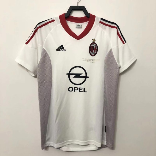 AC Milan retro 2002-2003 away white #811