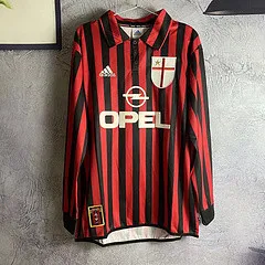 AC Milan retro 1999-2000 home long  sleeve #wangxiaojia