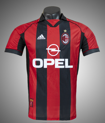 AC Milan retro 1998-2000 home #bashen