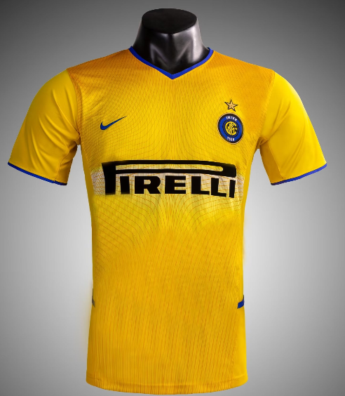 Inter Milan retro 2002-2003 third yellow #bashen