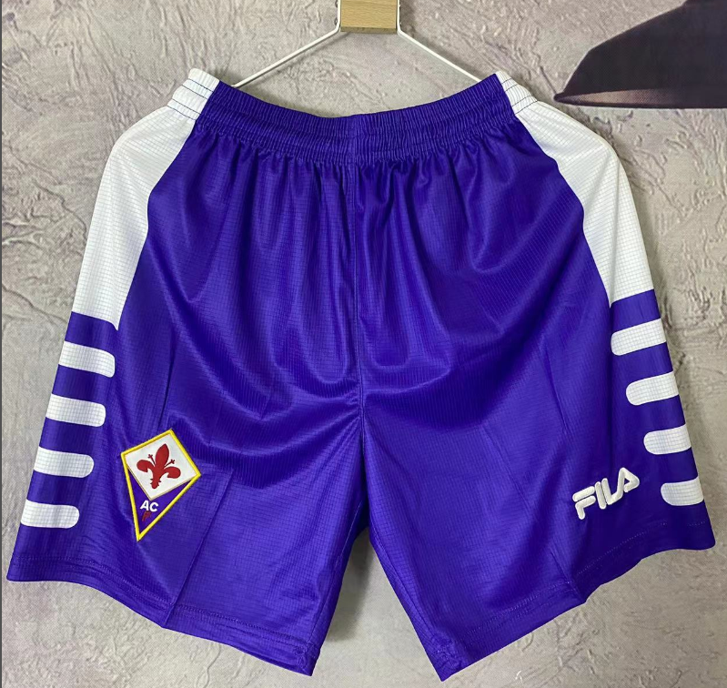 ACF Fiorentina retro shorts 1998-1999 home #wangxiaojia
