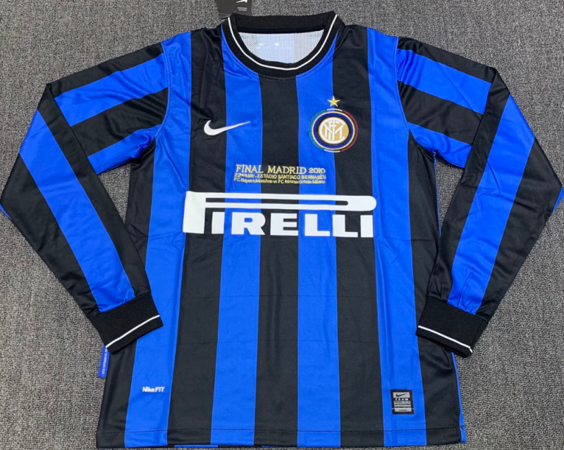 Inter Milan retro 2009-2010 home long sleeve#811#410#wangxiaojia