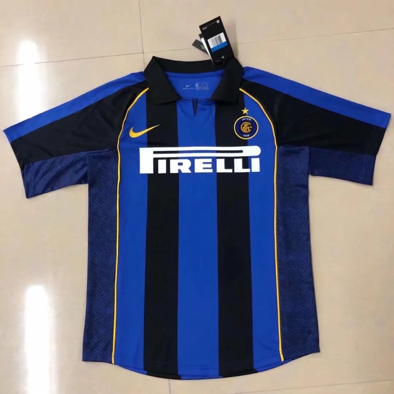Inter Milan retro 2001-2002 home #huirong