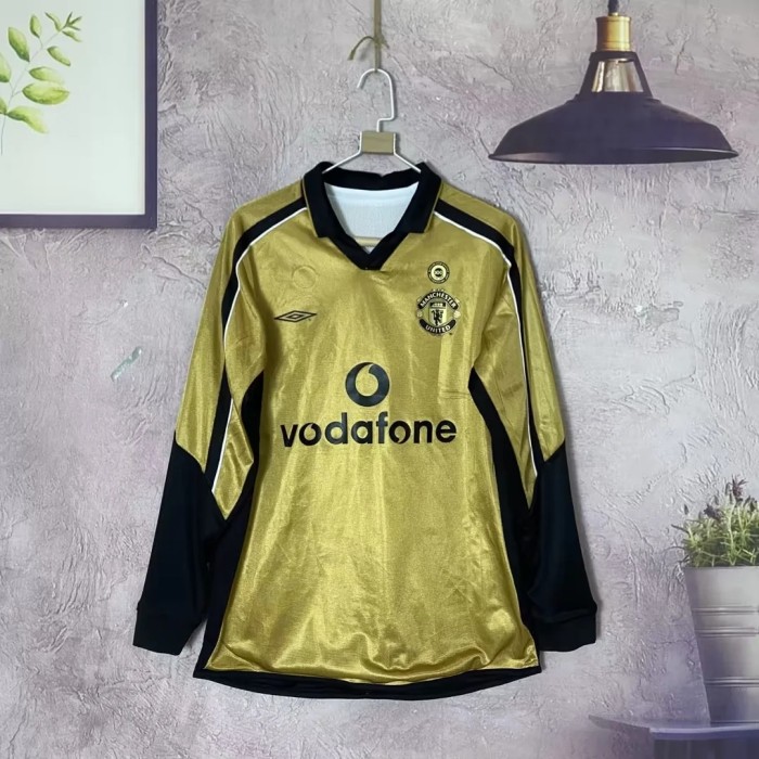 Manchester united retro 100th anniversary classic two side long sleeve
