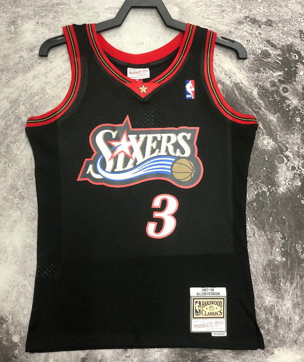 Philadelphia 76ers 1998 season black：IVERSON 3