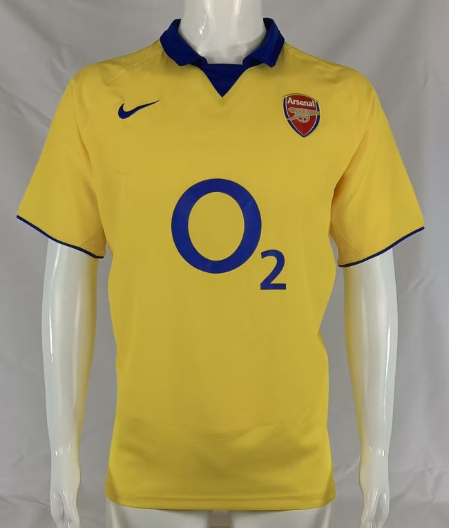 Arsenal retro 2003-2005 away yellow #503