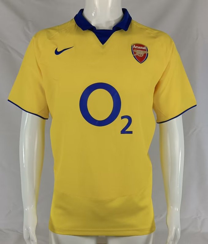 Arsenal retro 2003-2005 away yellow #503