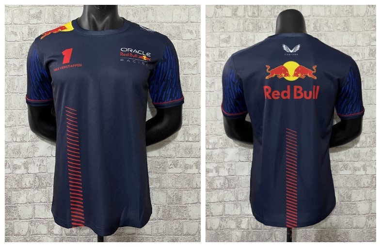 Red Bull round neck navy number 1 2023 F1 S-5XL
