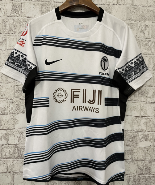 Fiji 7S home white S-5XL 2023 rugby