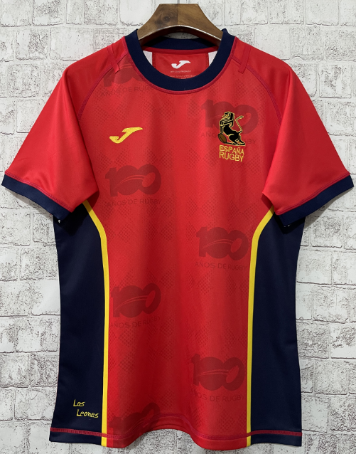 Spain home red 2023 rugby S-5XL