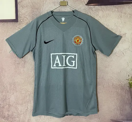 Manchester united 2007-2008 goalkeeper grey #wangxiaojia