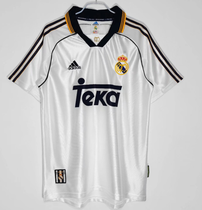 Real Madrid 1998-2000 home retro #710#503#wang#hui