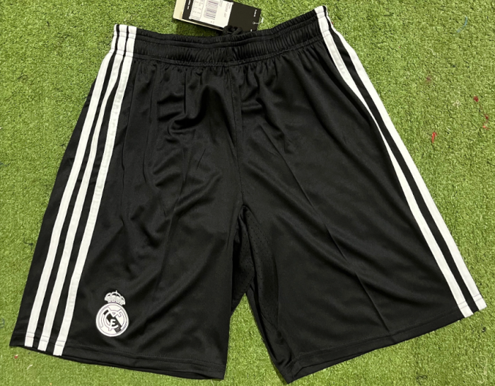 Real Madrid 2014-2015 third black shorts #fei#wang