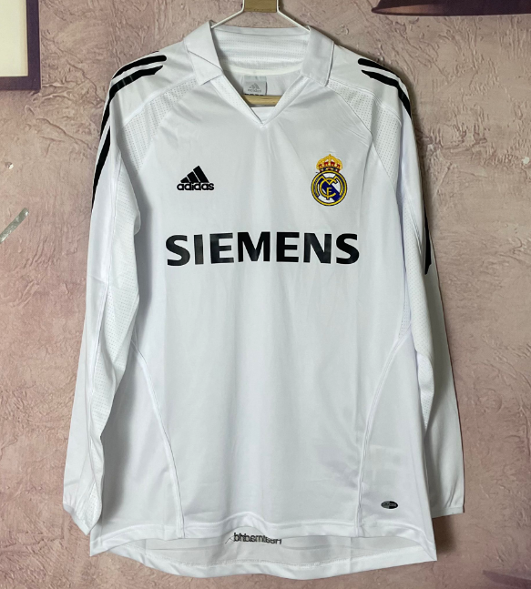 Real Madrid 2005-2006 home long sleeve #wang