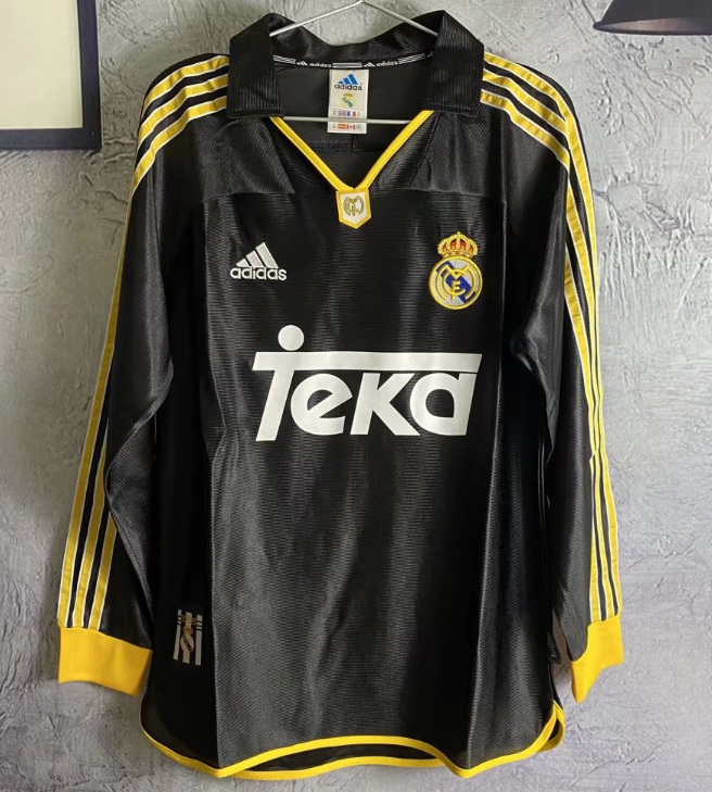 Real Madrid 1998-2000 away long sleeve retro #wang