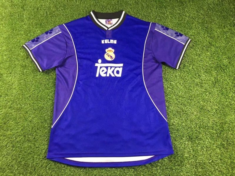 Real Madrid 1997-1998 away blue retro #503