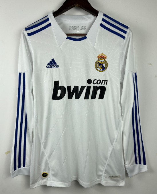 Real Madrid 2010-2011 home long sleeve retro #fei
