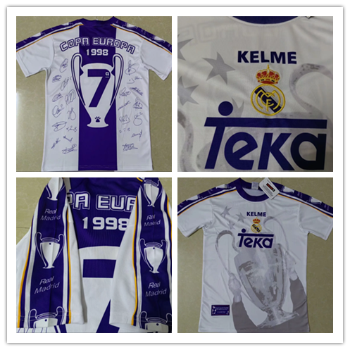 Real Madrid 1997-1998 home champion league 7 times anniversary edition #410#503
