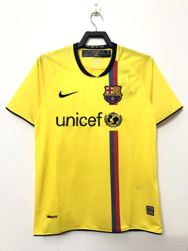 Barcelona 2008-2009 away yellow #811#wang