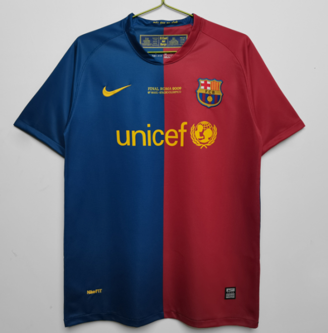 Barcelona 2008-2009 home champion league #710#811#wang