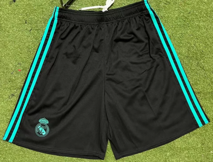 Real Madrid 2017-2018 away black shorts #fei