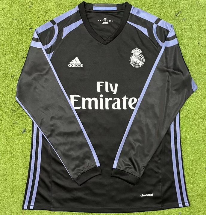 Real Madrid 2016-2017 black third long sleeve #fei