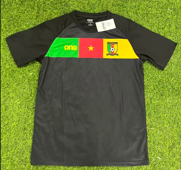 Cameroon training black shirt 2023