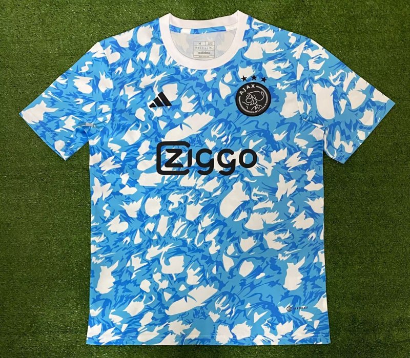 Ajax training shirt blue 2023