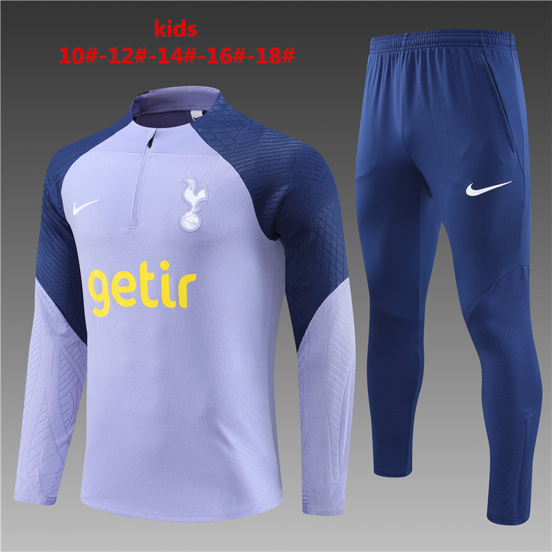 Tottenham hotspur tracksuit purple kid 23-24 player