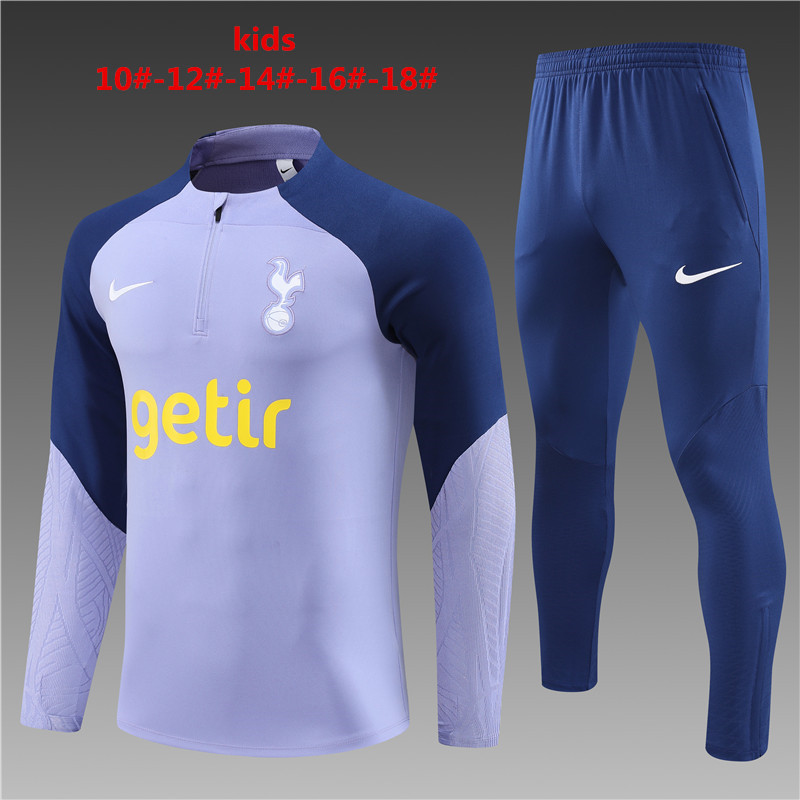 Tottenham hotspur tracksuit purple kid 23-24 fans