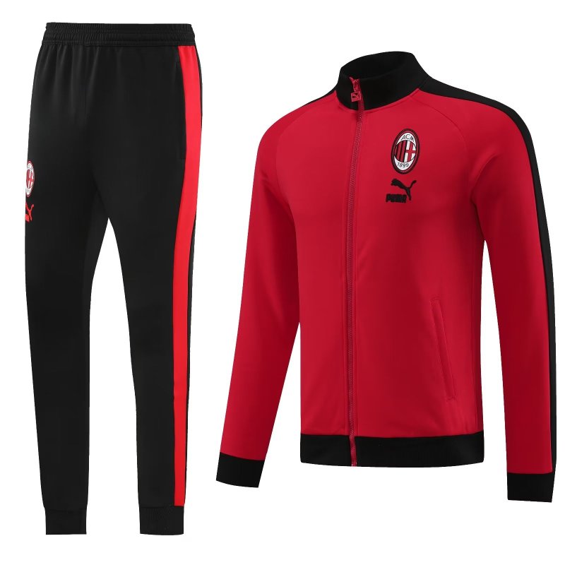 AC Milan jacket 02 red with pant 23-24