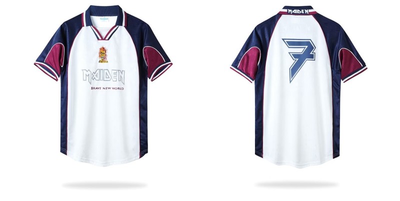 Iron Maiden 1999 away white