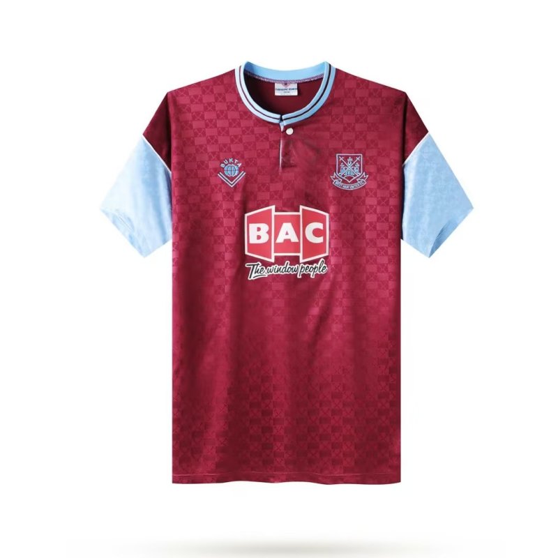 West ham 1989-1990 home retro shirt