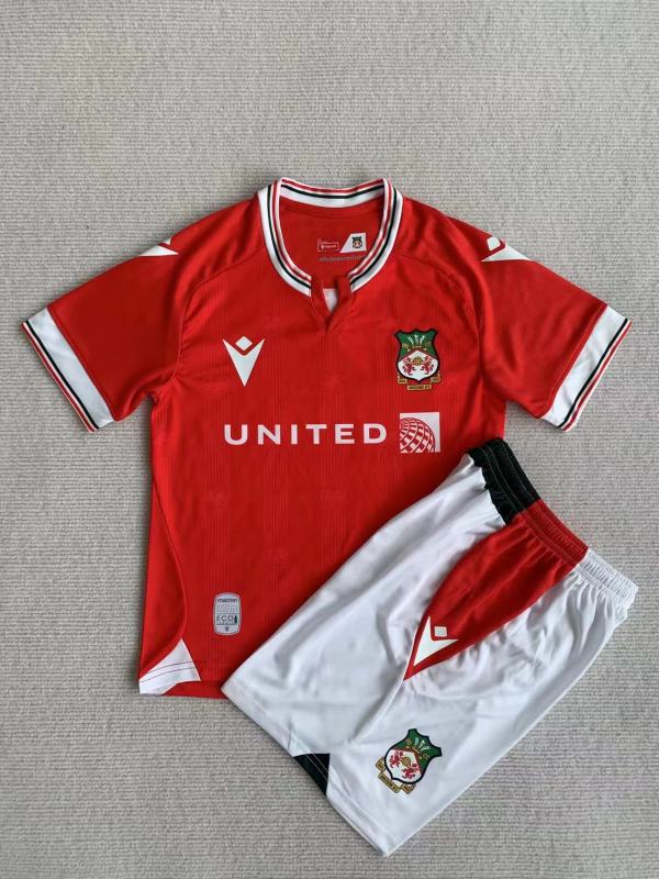 Wrexham home with shorts 23-24