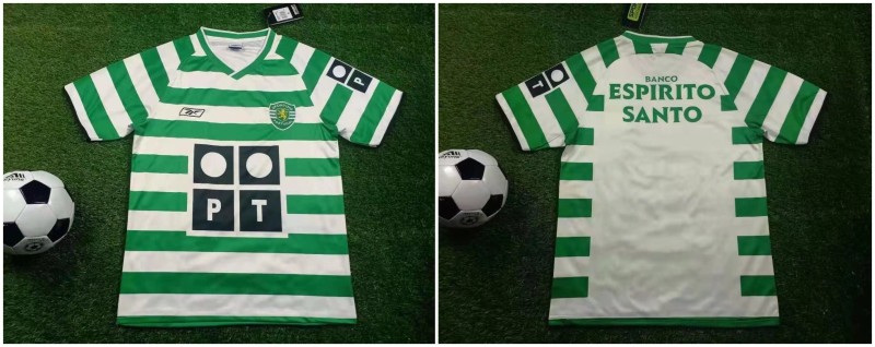 Sporting Lisbon 2003-2004 home S-2XL retro shirt #503