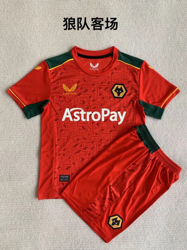 Wolverhampton Wanderers red kid 23-24